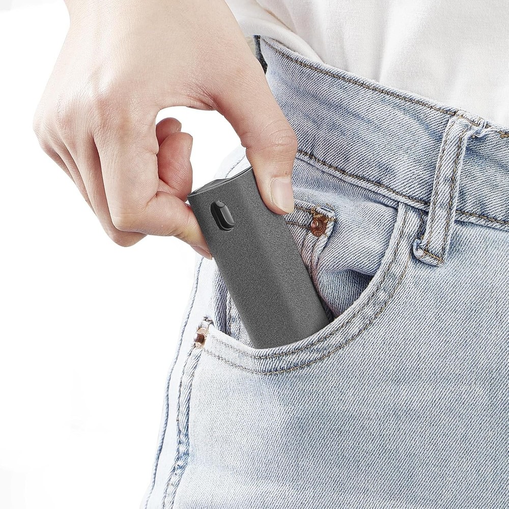 Efficient Screen Cleaner Spray with Microfiber Cloth - Perfect for Electronics!