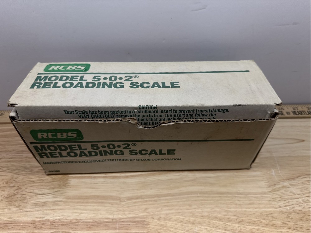 RCBS Model 5-0-2 Reloading Scale Beam Powder Scale w/ Box
