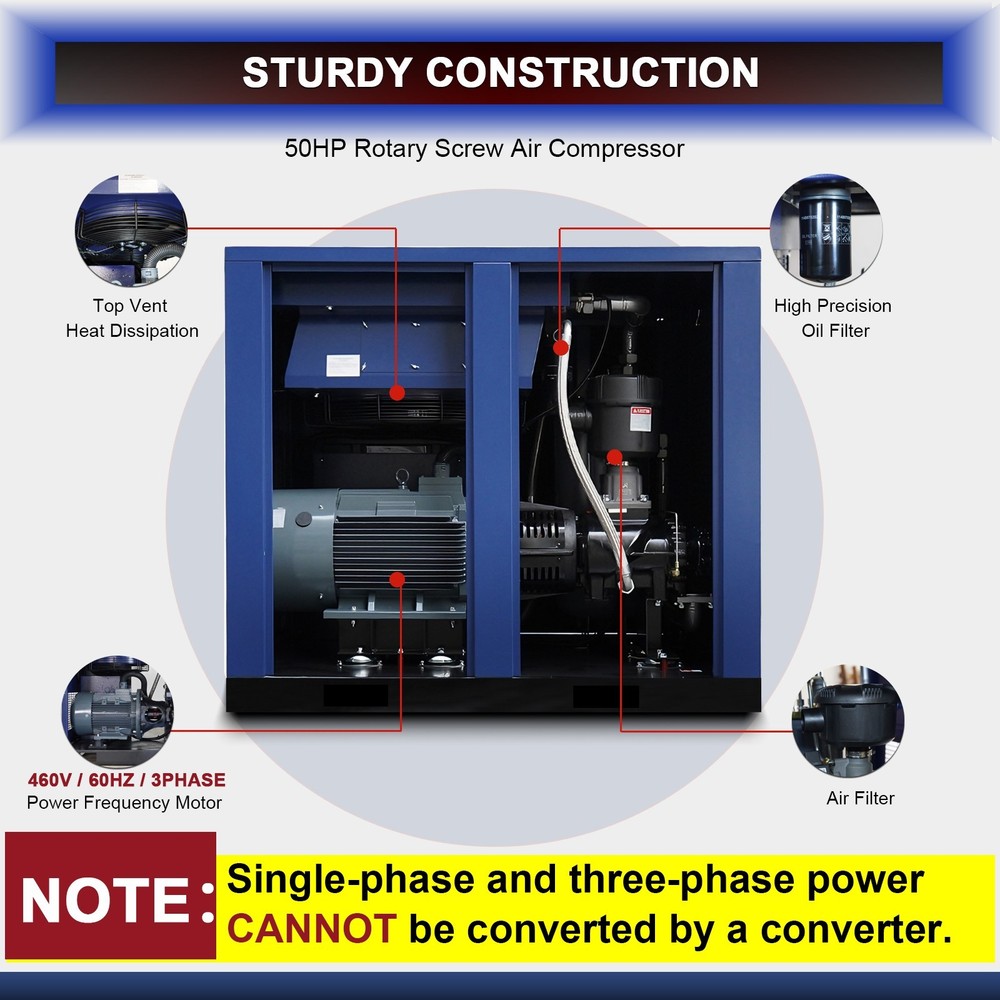 50 HP Rotary Screw Air Compressor