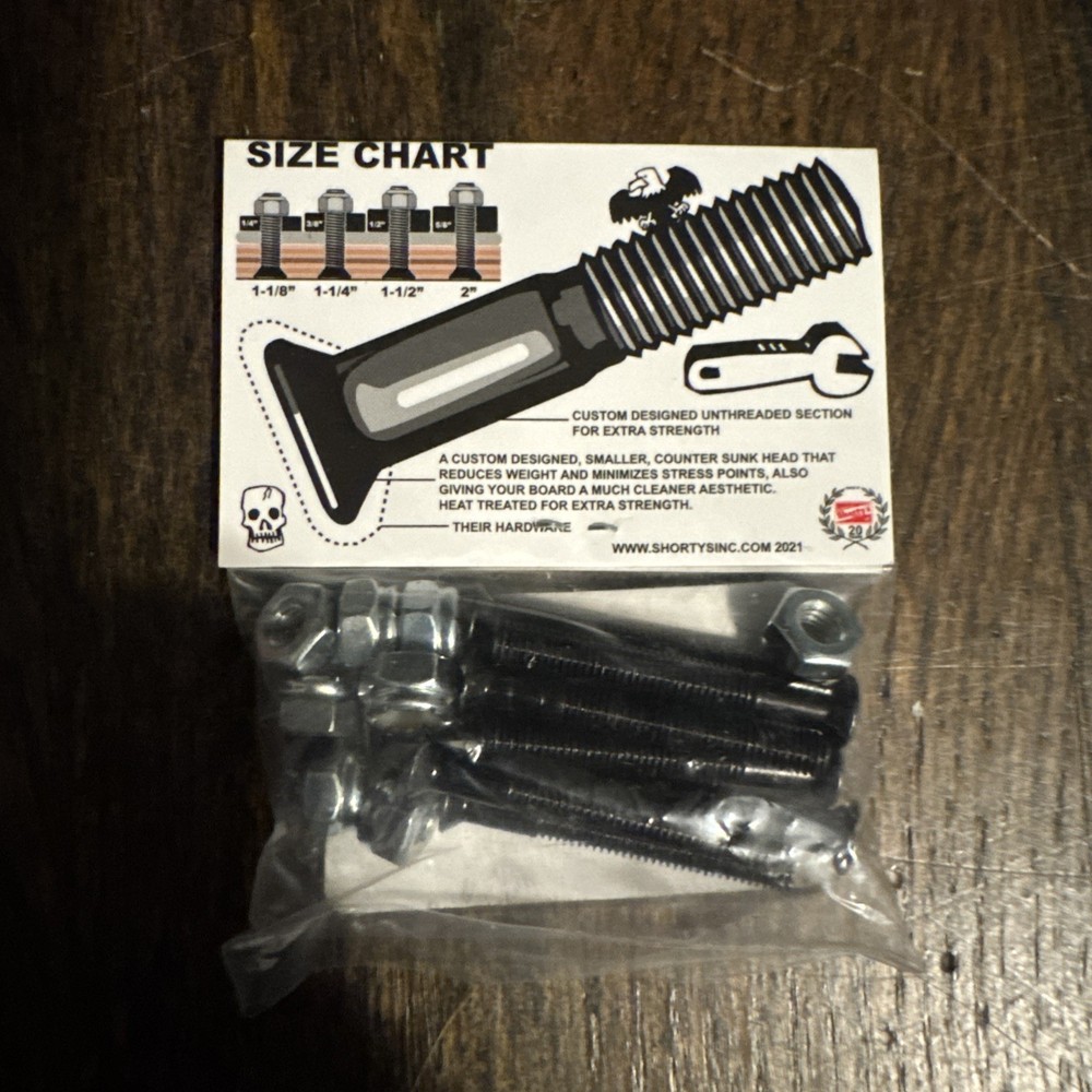 Shorty's Phillips Skateboard Hardware 1 1/2"