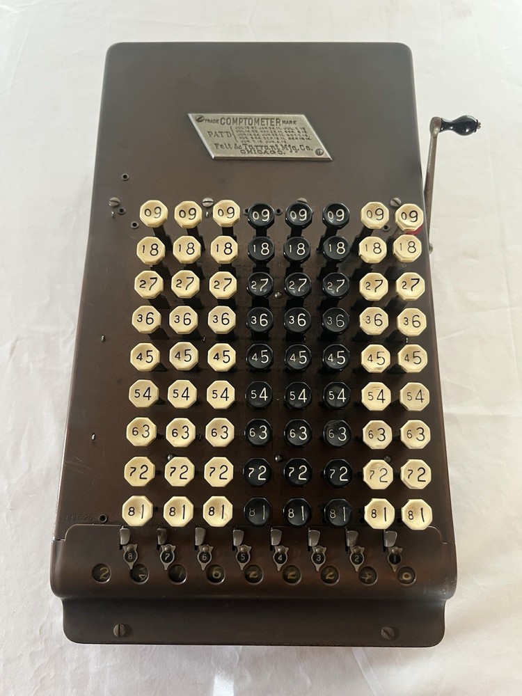 1920s Felt & Tarrant Comptometer Adding Machine - Great Working Condition