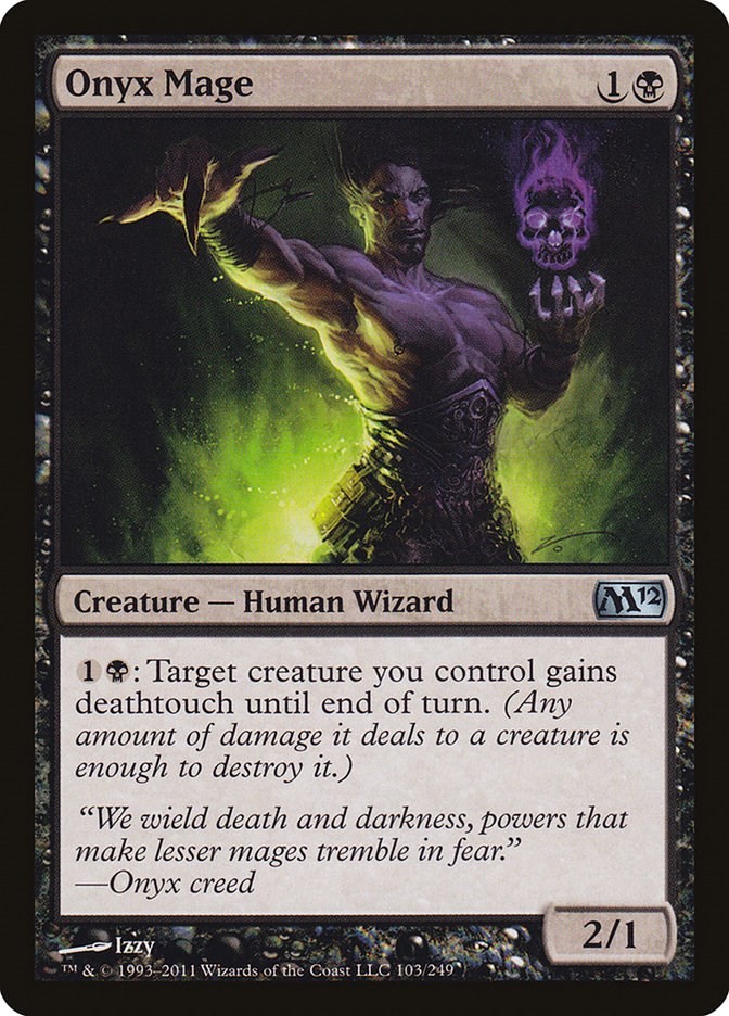 Onyx Mage Magic 2012 (M12) 103 MTG LP