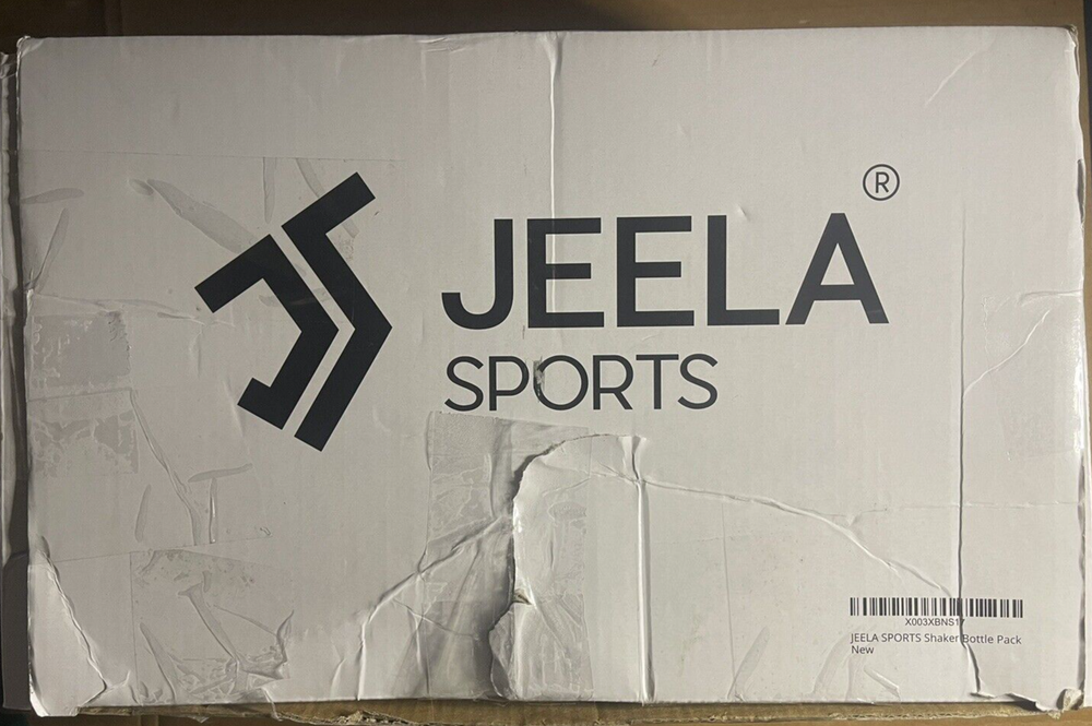 5 PACK Protein Shaker Bottles-24 OZ, Box Is Ripped & Missing 3 Lids