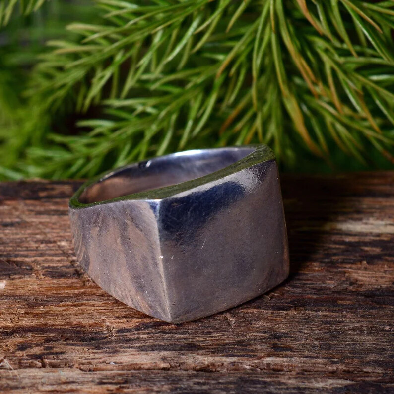 Personalized Solid Sterling Silver Band &Statement Ring Band Ring All size-A-35