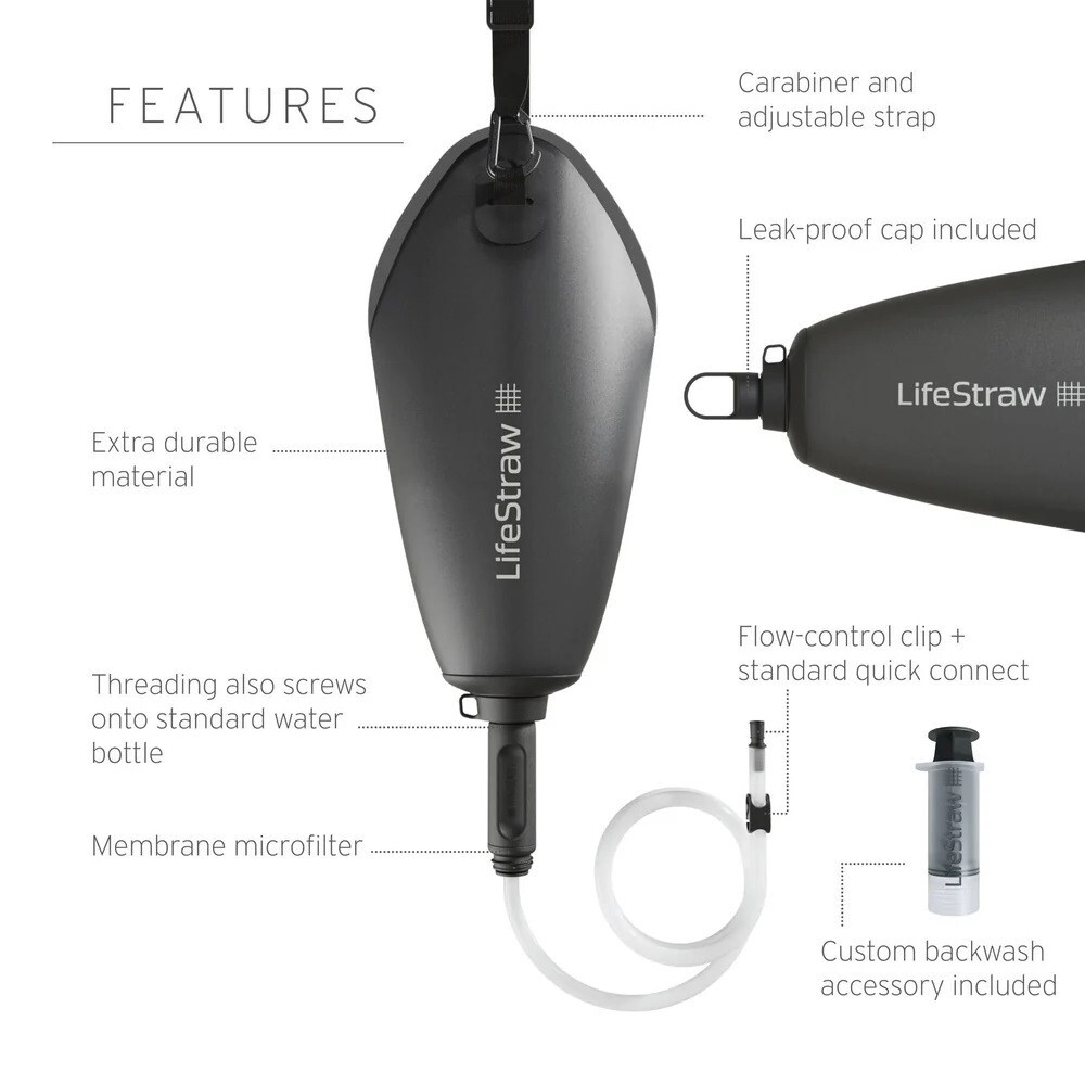 LIFESTRAW PEAK SERIES GRAVITY WATER FILTER SYSTEM #LSPSF3GRWW