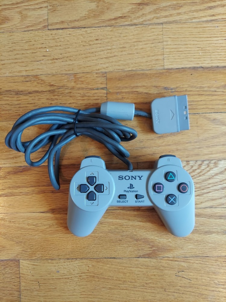 PS1 (SCPH-9001) Bundle W/1 Controller, Cords, 3 Games (Busido Blade, Hexen Etc