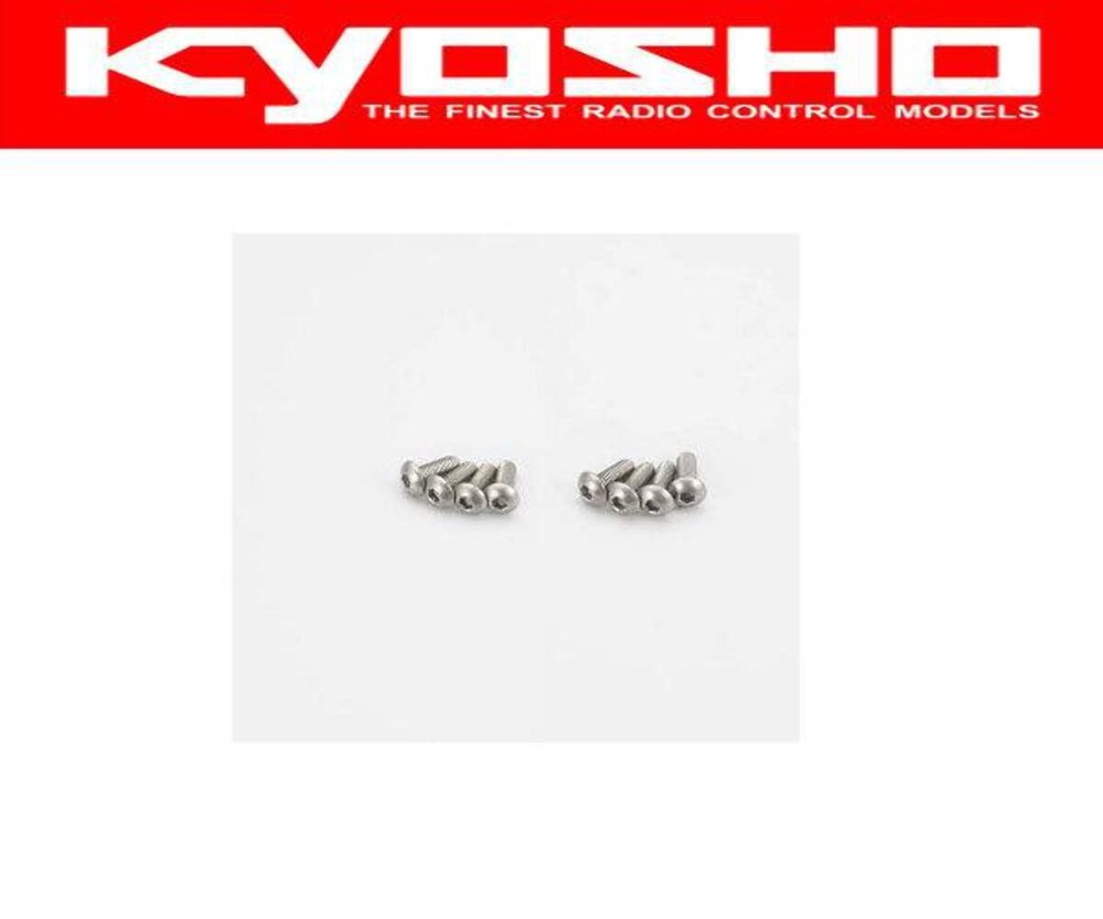 Kyosho Button Screw (Hex/Titanium) M3x8 - RC Part