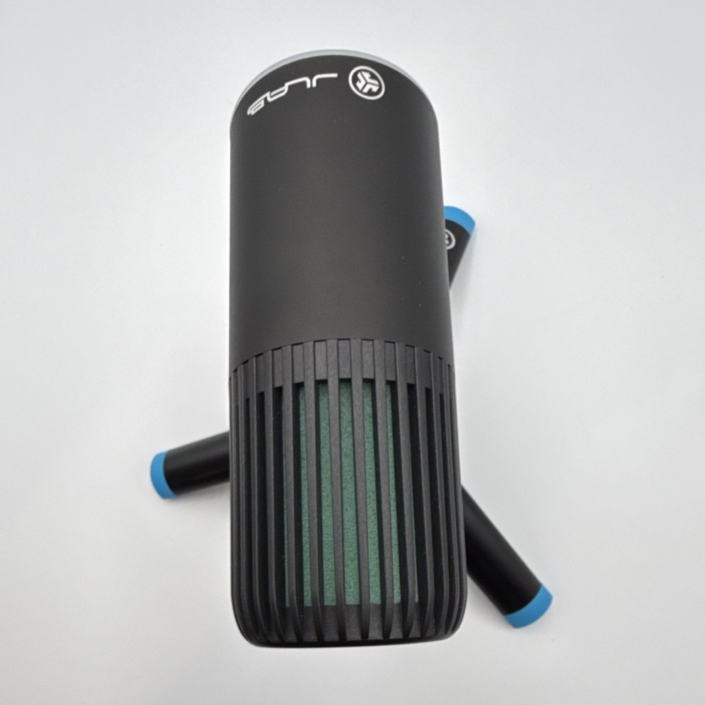 JLab USB Freestanding Microphone Black/Blue with Adjustable Stand/Mount, USB