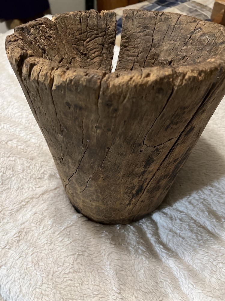 Primitive Wood Mortar