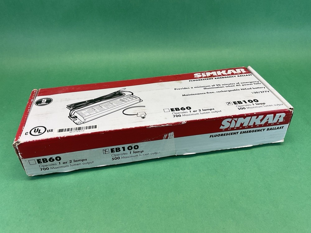 Simkar EB100 Emergency Fluorescent Ballast Pack