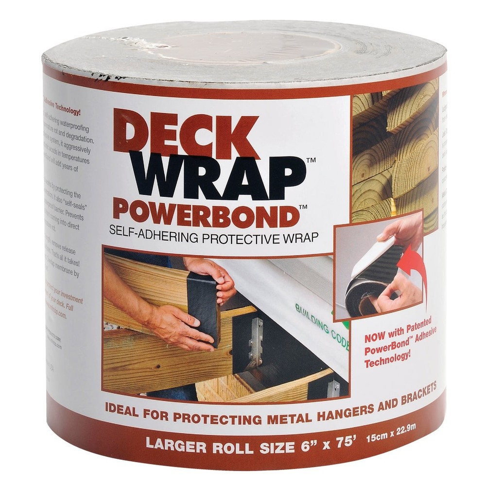 Power Bond DeckWrap 6 In. X 75 Ft. Deck Flash Barrier 54106 PowerBond DeckWrap