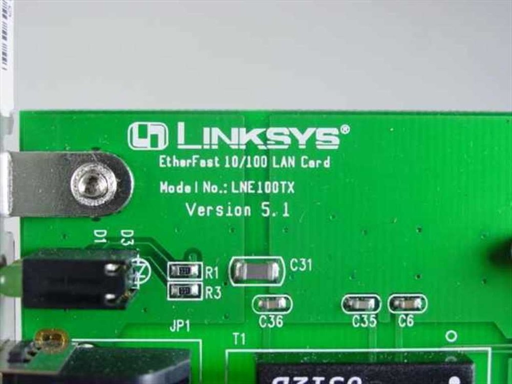 Linksys EtherFast 10/100 LAN PCI Card PCB-E578-AA5 LNE100TX