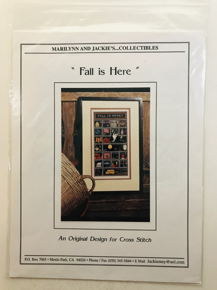 Marilynn and Jackie's FALL IS HERE Sampler Cross Stitch Pattern Instructions HTF