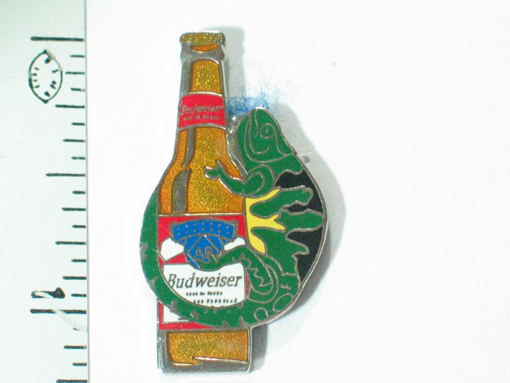 Budweiser Beer Pin Chameleon
