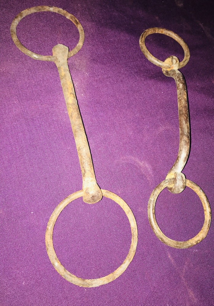 Antique Iron Rusted Horse Bits