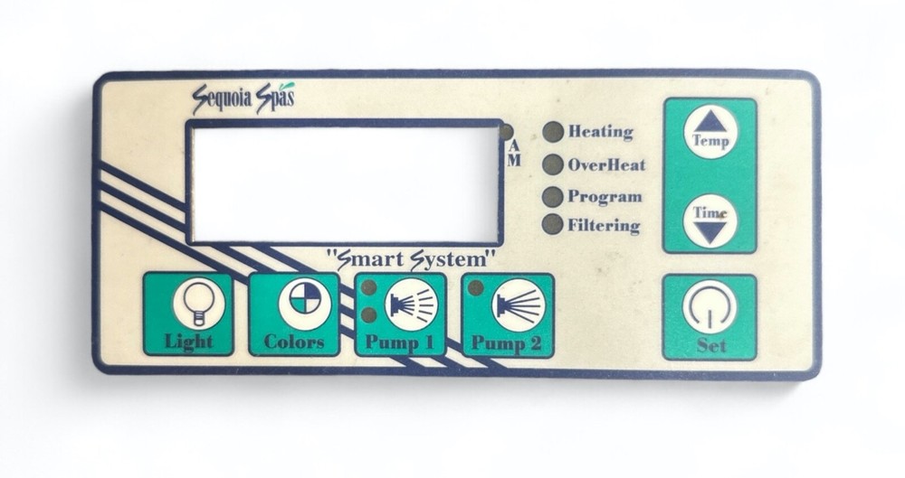 Sequoia Spas Control Overlay, 7 button