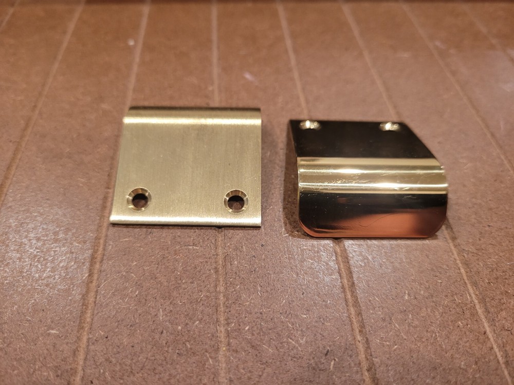 1 1/2" Long Edge Pull in Brass by Colonial Bronze