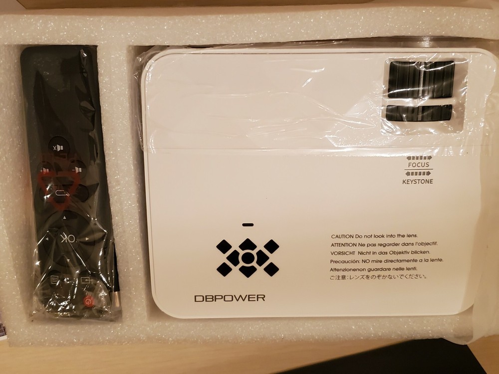 DBPOWER LED LIGHT SOURCE SMART PROJECTOR - BRAND NEW IN BOX