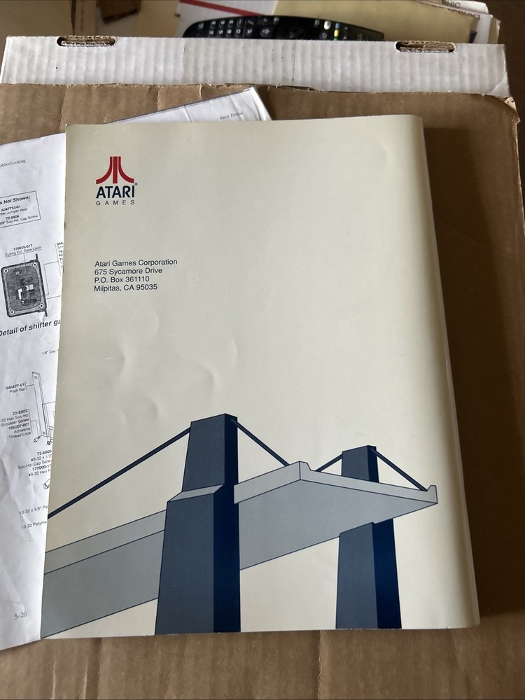 Hard Driven Atari Drivin Arcade Game Manual