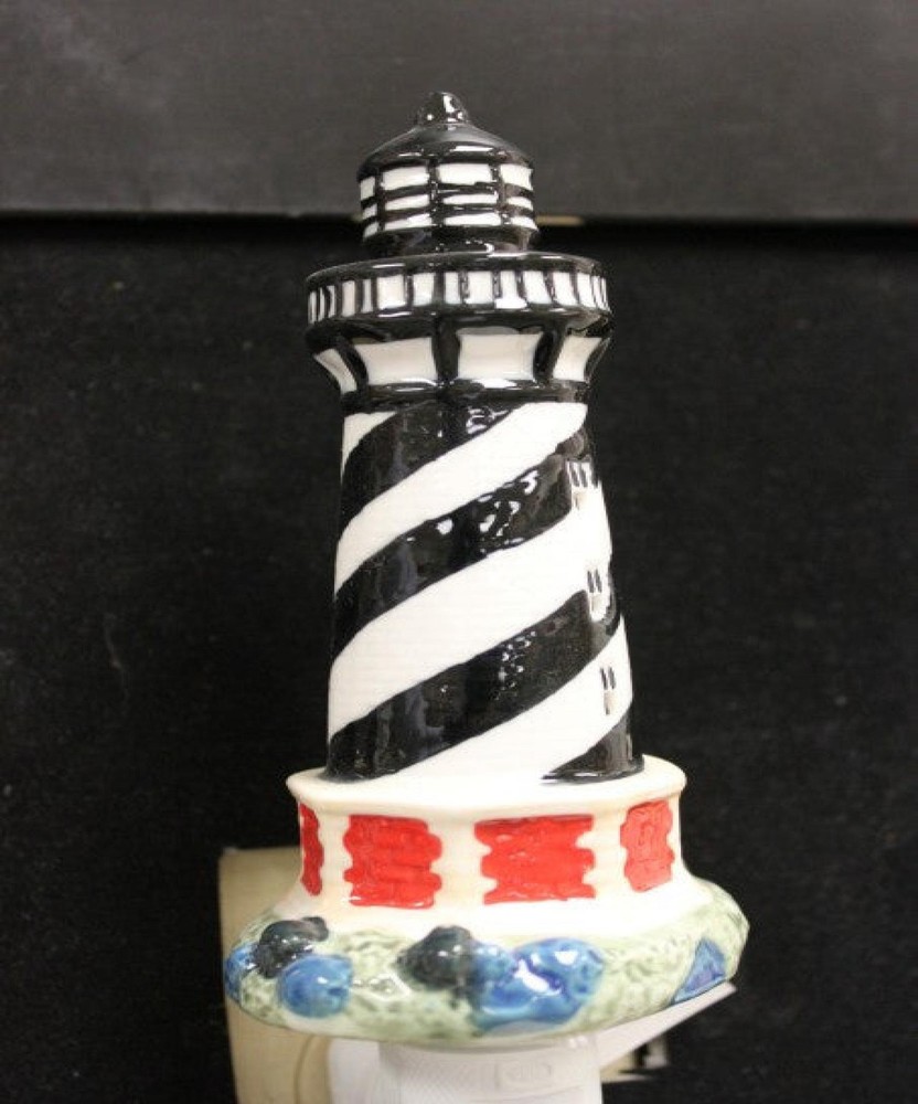 Striped Lighthouse Night Light