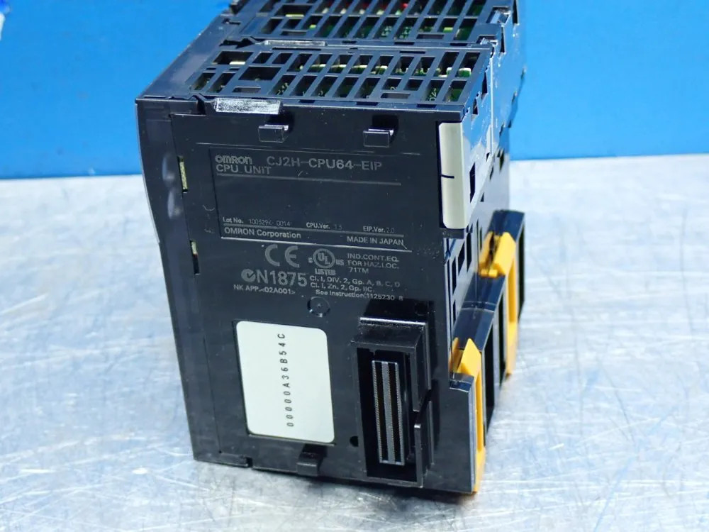 OMRON CJ2H-CPU64-EIP CJ-SERIES CPU MODULE UNIT 160K DATA MEMORY CAPACITY, 25
