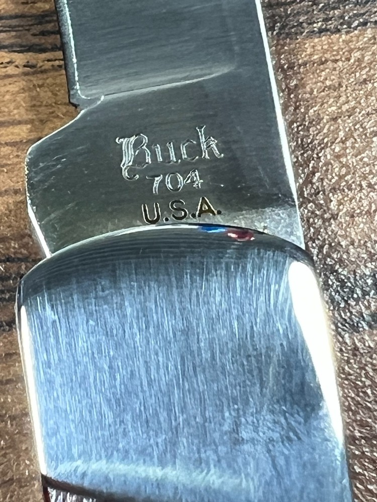 Vintage Buck Script 704 Knife