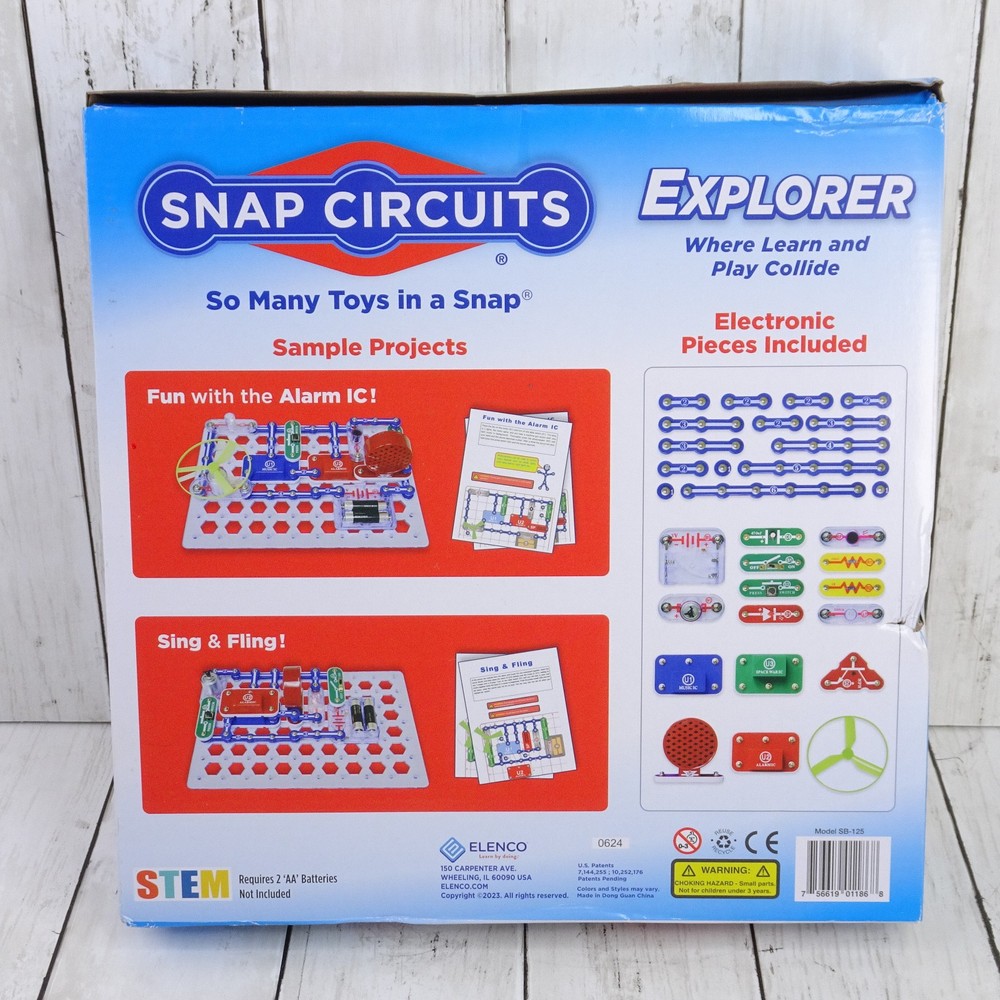 Elenco Snap Circuits Skill Builder Explorer Science Set 125 Projects STEM SC-125