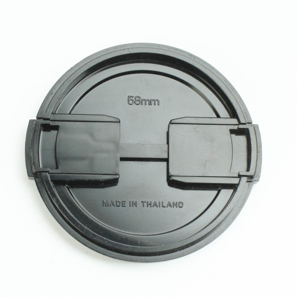 Nikon 58mm - Black/Silver Plastic - Snap-On Front Lens Cap