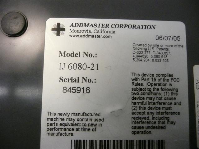 Addmaster IJ 6080 Printer
