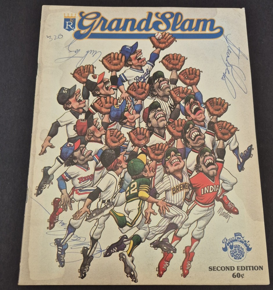 Royals Vs Red Sox  1979 Grand Slam Program With 3 Autographs