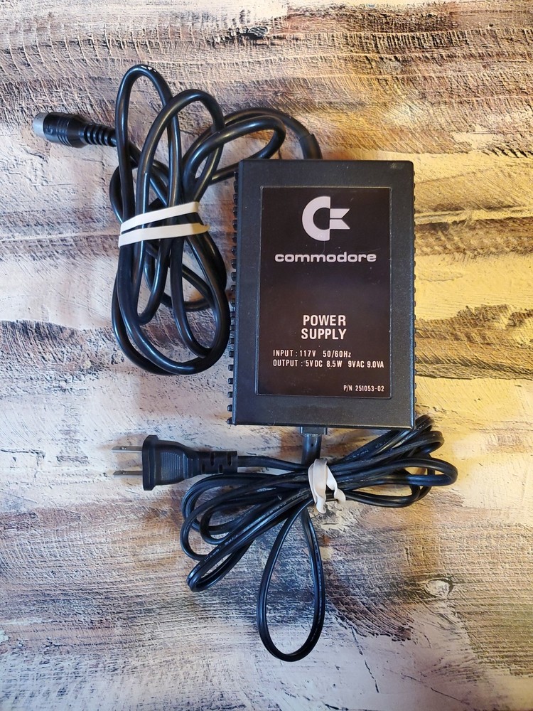 Power Supply For Commodore Computer 251053-02 Vintage