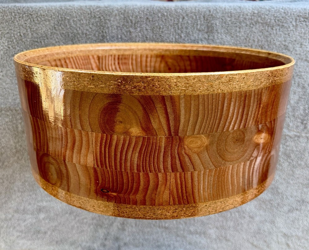 SOLID WOOD 14” X 6” Snare Drum Shell Segmented DIY Free Float Pearl Stave CNC