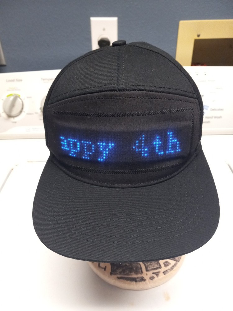 LED Hat Advertising LED Hat Display Bluetooth APP Illuminated Hat