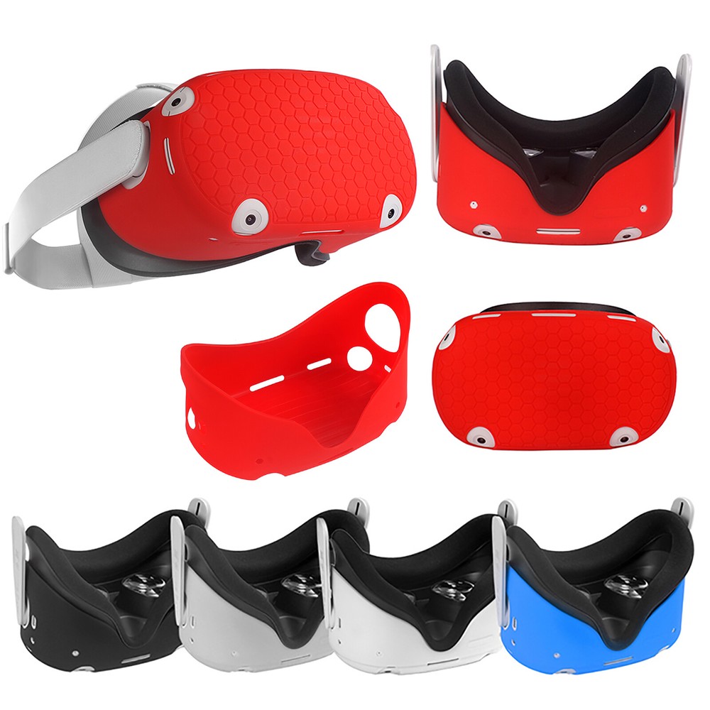 Silicone Front Protective Cover Sleeve for   Quest 2 VR Glasses Headset MSA