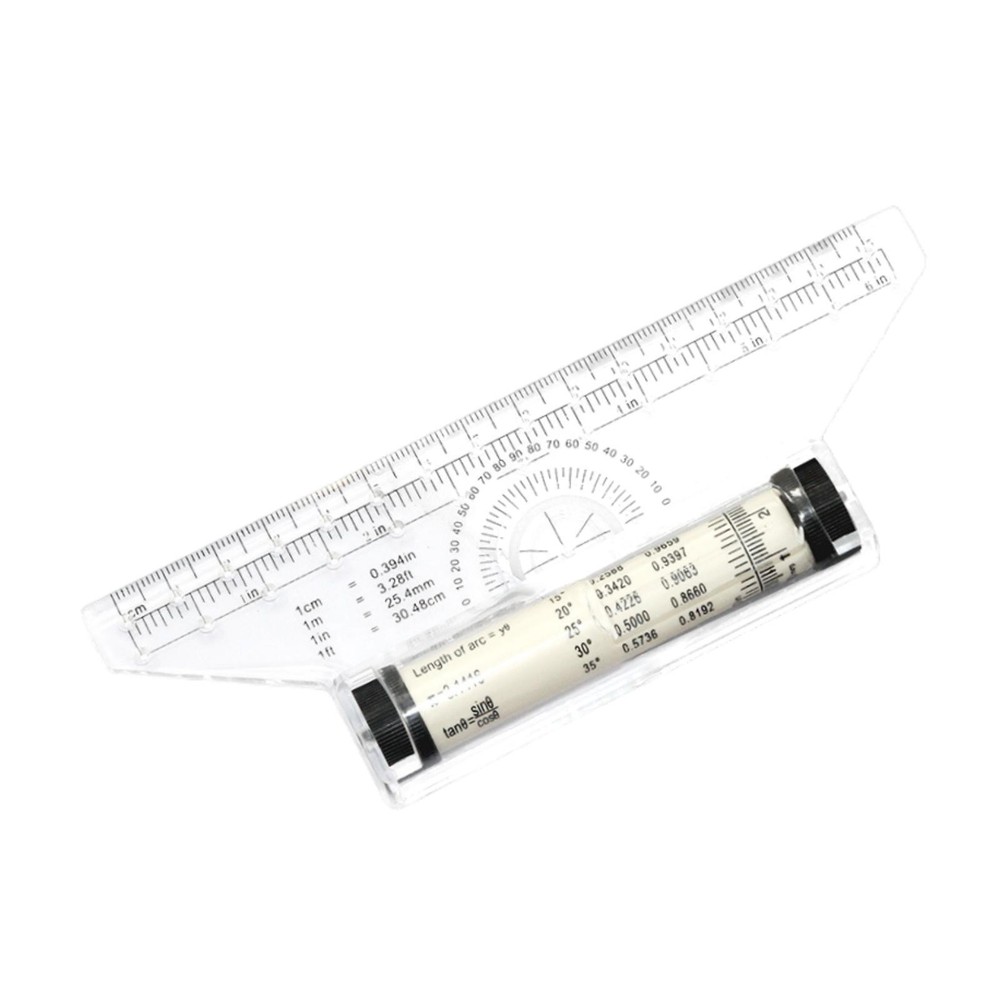 Parallel Rolling Ruler Multipurpose 6 inch  and Metric Protractor for