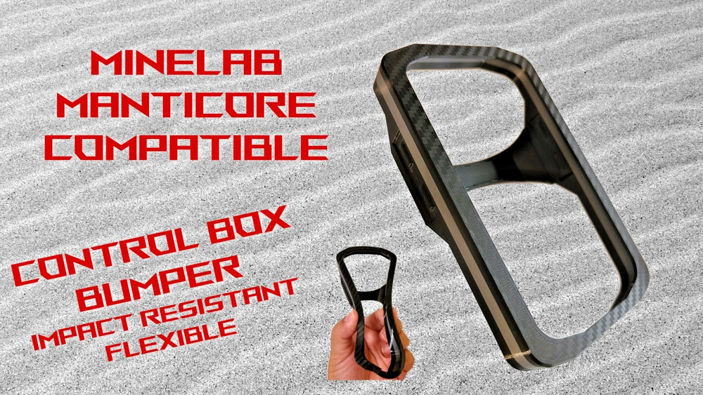 Minelab Manticore Compatible Control Box Bumper Protector  - CF BLACK/GRAY