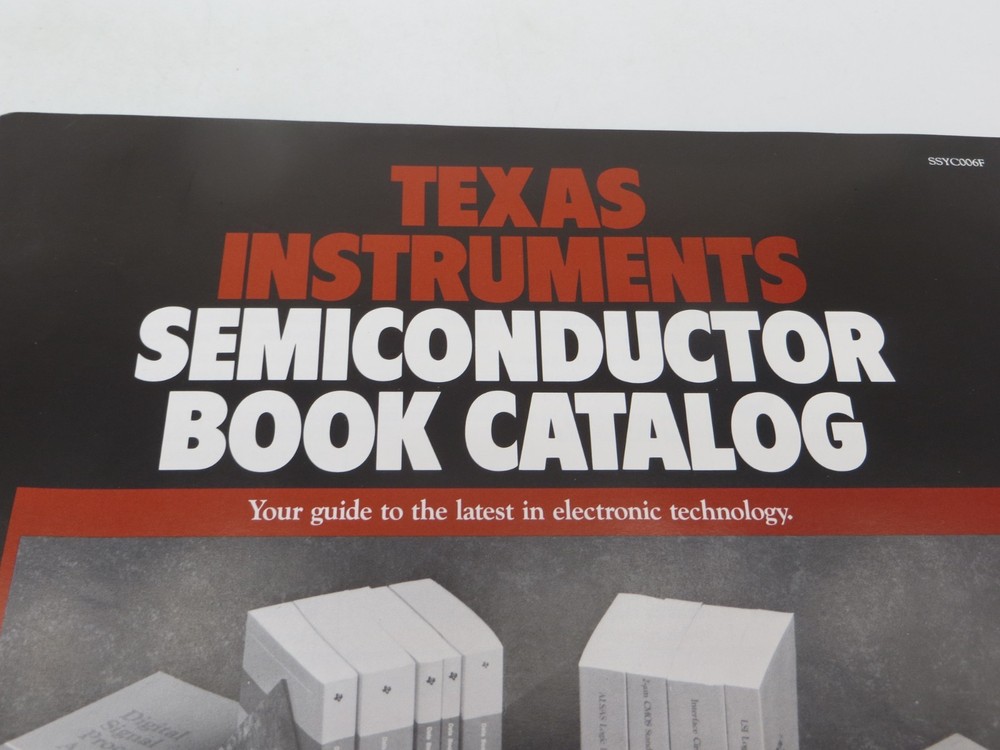 4 Texas Instruments Vintage Reference Micro-Processors Semiconductor Graphics