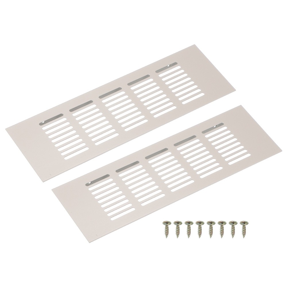 Rectangular ventilation grille for Alfa (250x80mm, grey, 2pcs)