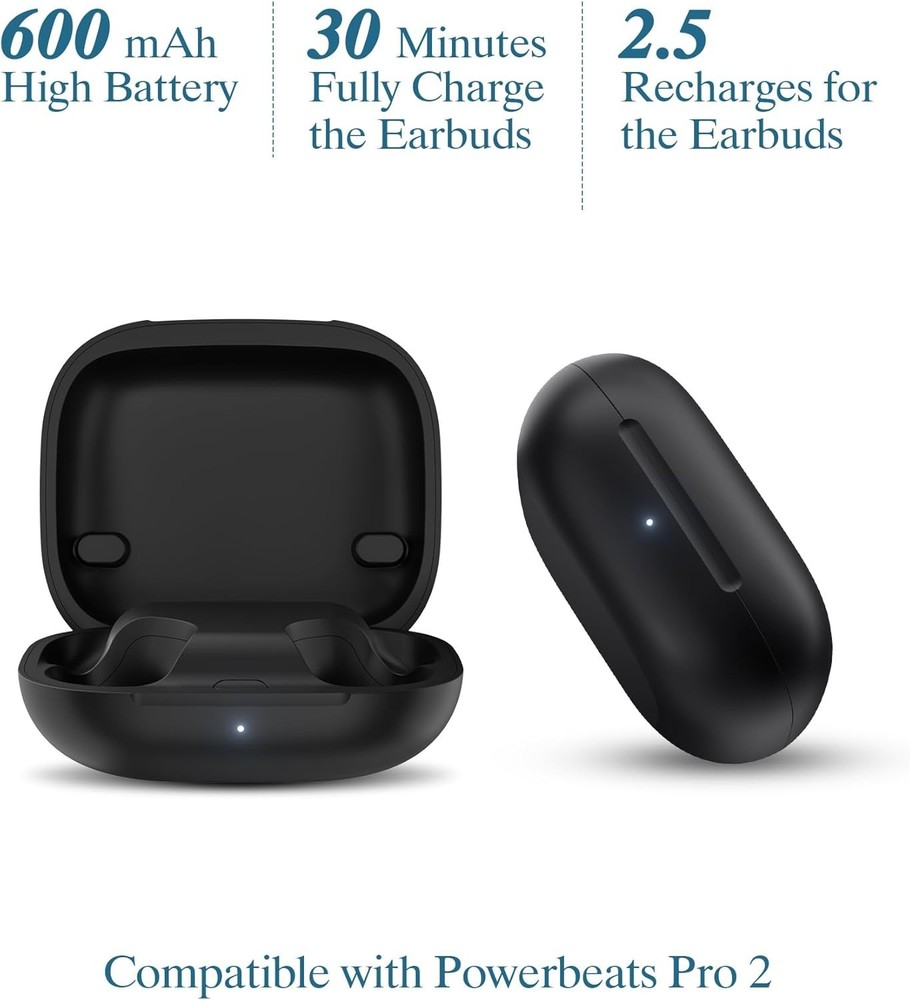 Portable Powerbeats Pro 2 Charging Case with Bluetooth Sync and LED Indicators