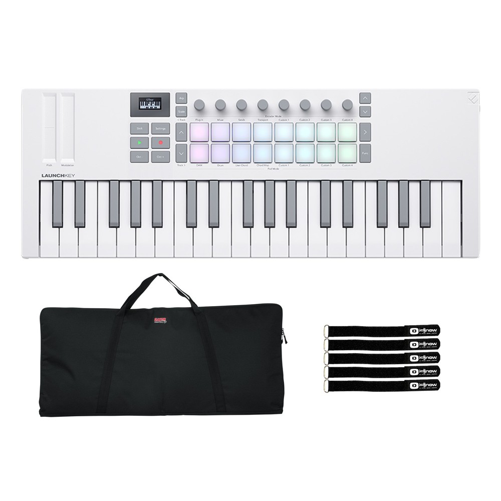 Novation Launchkey 49 MK4 White 49-Note Controller Keyboard with Bag