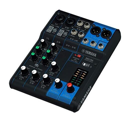 MG06 6-Input Compact Stereo Mixer 6-input Standard
