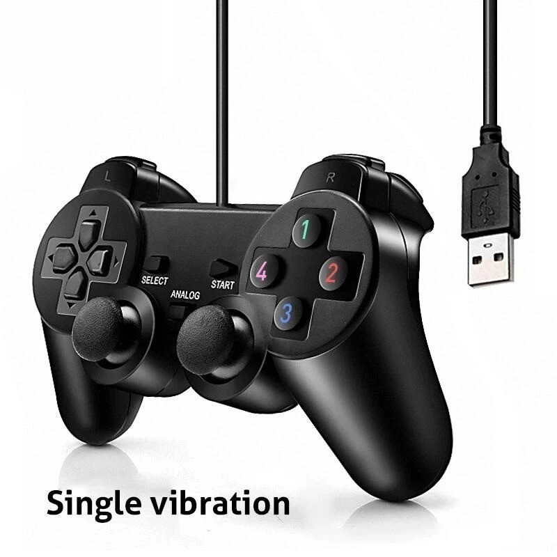 Data Frog Wired Gamepad with Analog Sticks & Vibration, USB PC Controller for Pl
