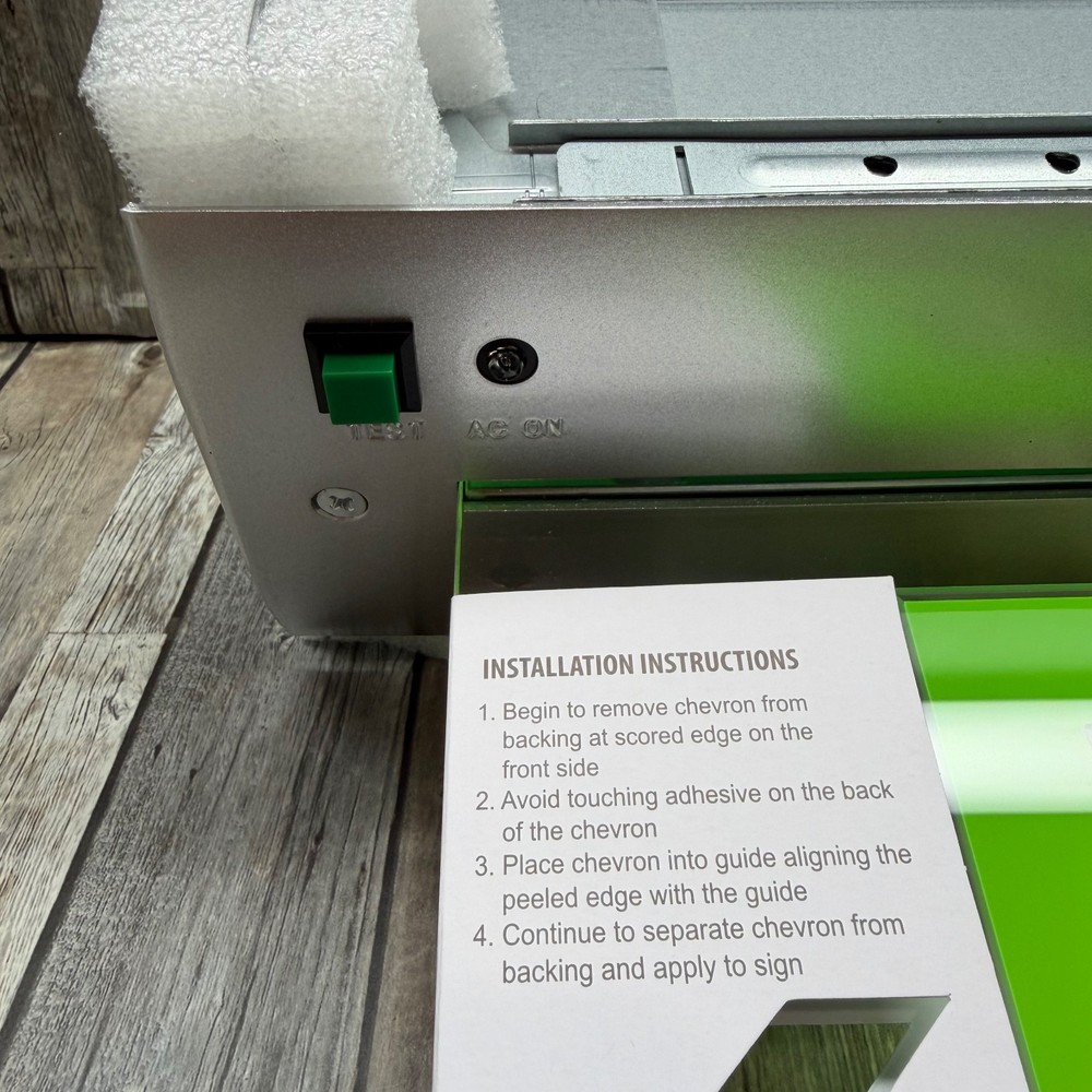 Emergency Exit Sign Double Sided Mirrored Acrylic Recessed LED Exit Sign