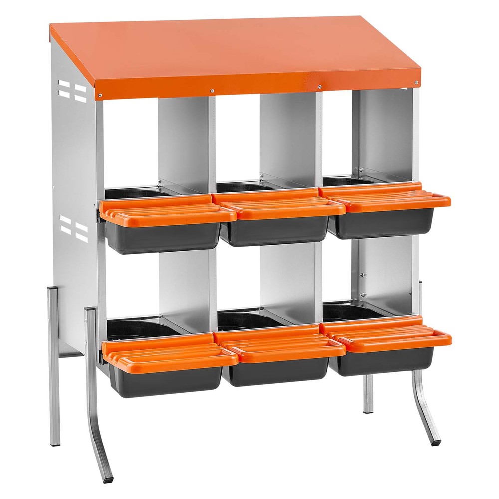 Uimoso 6-Compartment Chicken Nesting Boxes for Egg Laying