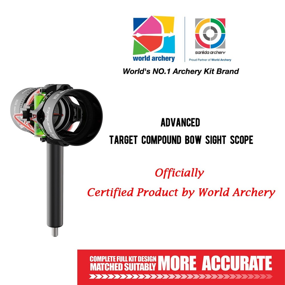 Archery Hero10 Advanced Target Compound Bow Sight Scope(8X)