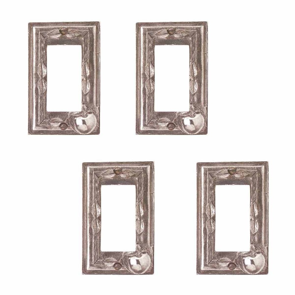 4 Switchplate Antique Solid Brass Apple GFI | Renovator's Supply