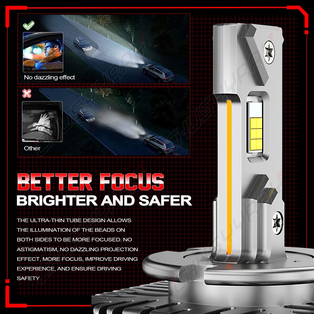 LED Headlight Bulb for Chevy Silverado 1500 2016 2017 2018 High Low Beam 38000LM