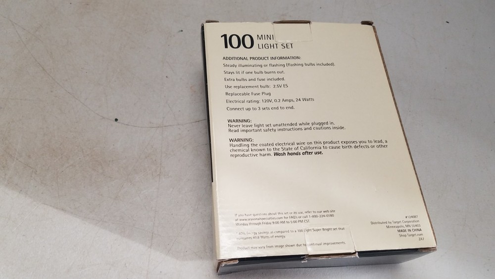 100 Mini Light Set 26.6 ft. (C)