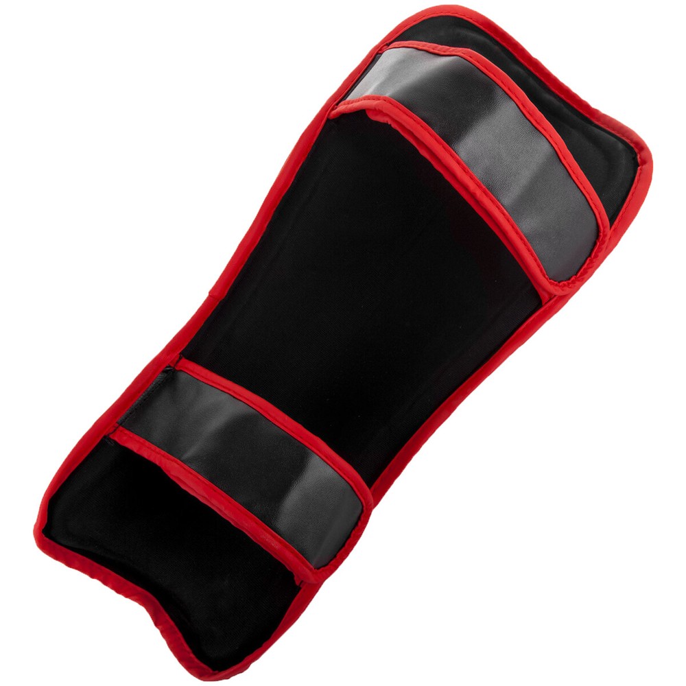 Venum Challenger Hook and Loop Shin Guards - Black/Red