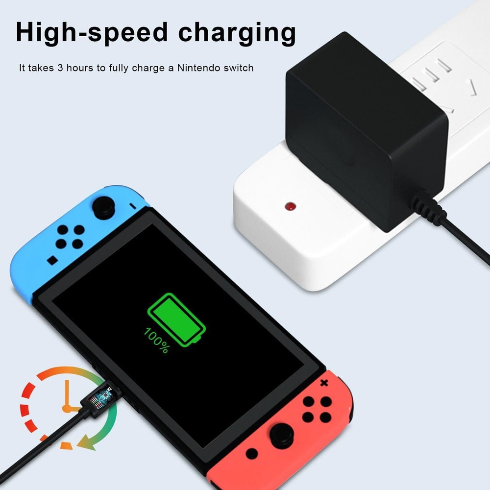 USB-C Type C Switch Charger Power Cable AC Adapter Plug For Nintendo Switch/Lite